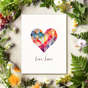 Herzpostkarte für das schöne Valentintal Postkarte