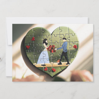 Herzprägnante Einladung zur Hochzeit