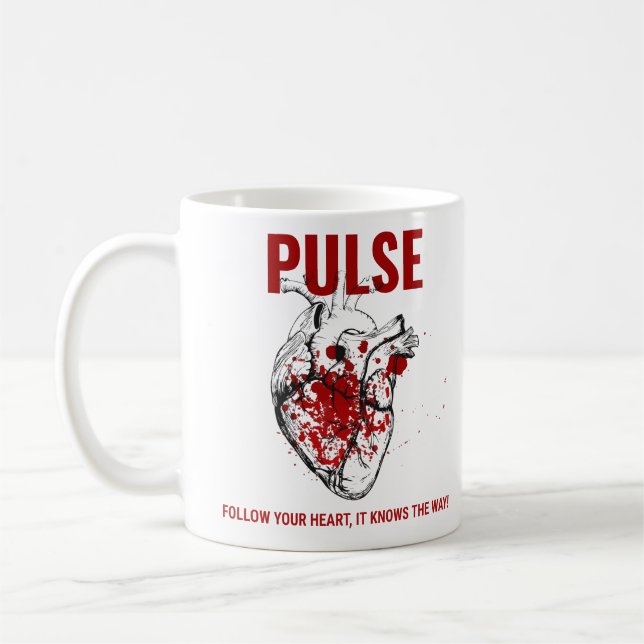Herzpuls Kaffeetasse (Links)