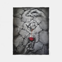 Herzpuppe Fleecedecke