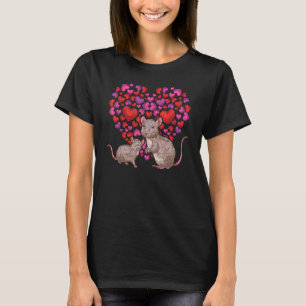 Herzratte Tier Nagetier Haustierbesitzer Ratte T-Shirt