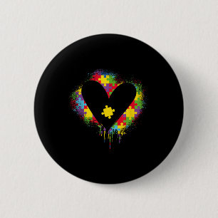 Herzrhythmus _ Autistisch _ Support Autismus Button
