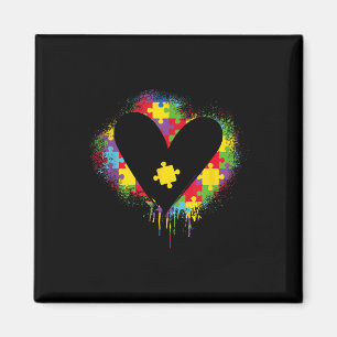 Herzrhythmus _ Autistisch _ Support Autismus Magnet