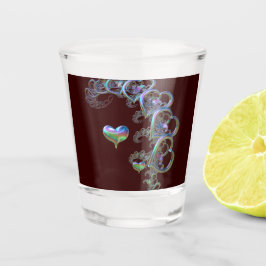 Herzrhythmus Schnapsglas