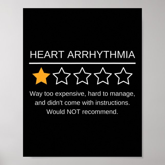 Herzrhythmusstörung Aufklärung Ein Star Rating Sur Poster (Vorne)
