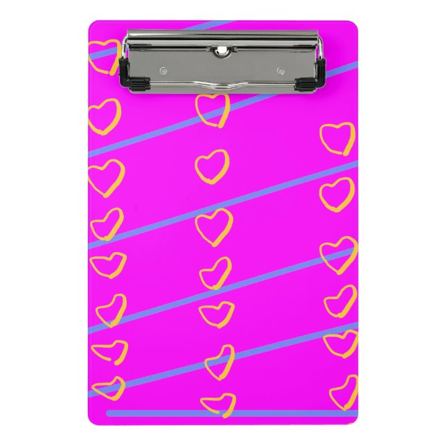 Herzrolle Mini Klemmbrett (Vorderseite)