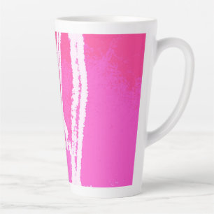 Herzrosa des Flugzeugs Milchtasse