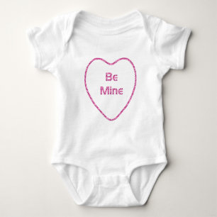 Herzrosa Diamond Glitzer: Sei mein Design Baby Strampler