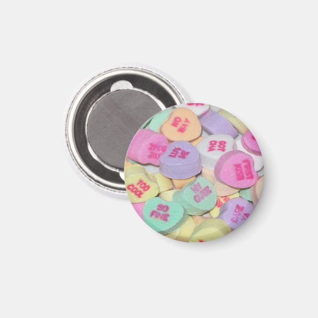 Herzschaltfläche für Gespräche Magnet (Vorderseite/Rückseite)