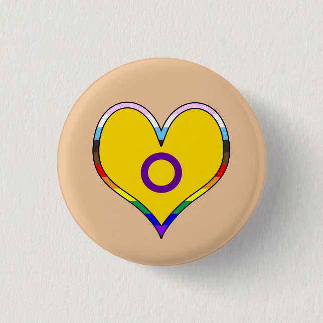 Herzschaltfläche für Intersex Button (Vorderseite)