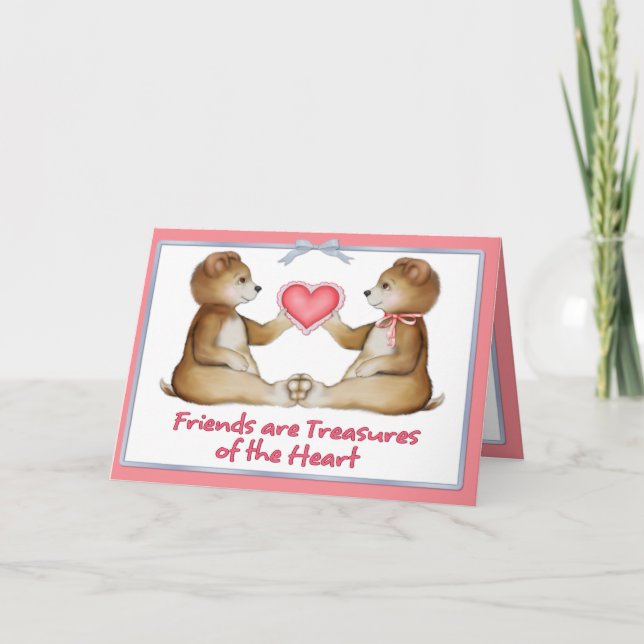 Herzschätze Feiertagskarte (Vorderseite)