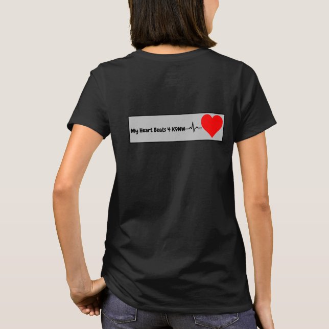 Herzschlag 4 Nasenarbeit W T-Shirt (Rückseite)