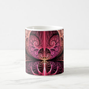 Herzschlag, abstrakte surreal fantastische Fraktal Kaffeetasse