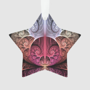 Herzschlag, abstrakte surreal-fantastische Fraktal Ornament