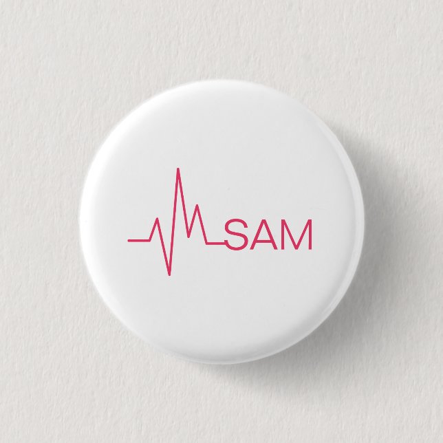 Herzschlag| Ärzte und Krankenpfleger Button (Vorderseite)