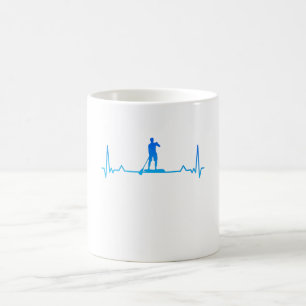 Herzschlag Auf Padleboarding-Geschenk Kaffeetasse