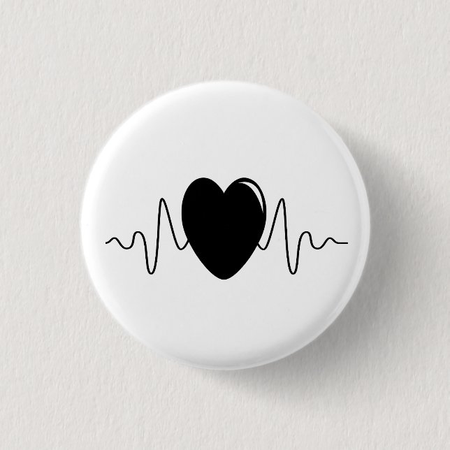 Herzschlag Button (Vorderseite)