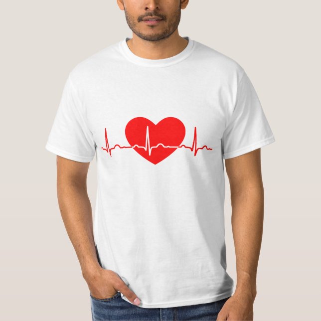 Herzschlag der Liebe T-Shirt (Vorderseite)
