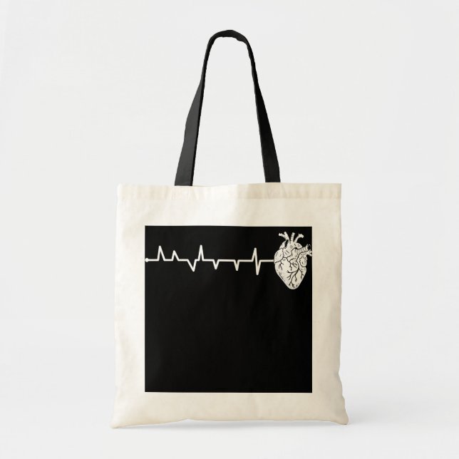 Herzschlag für die Herzkrankheit Tragetasche (Vorne)