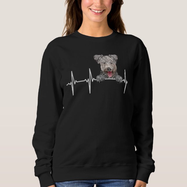 Herzschlag für Hunde Sweatshirt (Vorderseite)