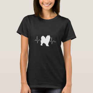 Herzschlag Hund Samoyed Premium T-Shirt