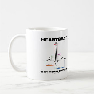 Herzschlag ist mein Modus Operandi Sinus Rhythmus Kaffeetasse