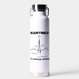 Herzschlag ist mein Modus Operandi Sinusrhythmus Trinkflasche