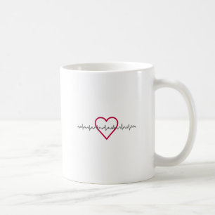 Herzschlag Kaffeetasse