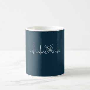 Herzschlag Kaffeetasse
