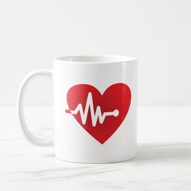 Herzschlag Kaffeetasse (Links)