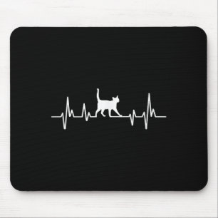Herzschlag-Katze Mousepad
