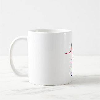 Herzschlag-Katze Puls, einzigartige Katzenillustra Kaffeetasse