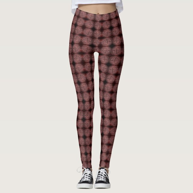 Herzschlag Leggings (Vorderseite)