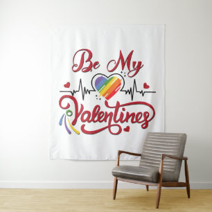 Herzschlag, mein Valentin Wandteppich