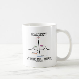 Herzschlag Meine interne Musik (EKG/EKG Heartbeat) Kaffeetasse