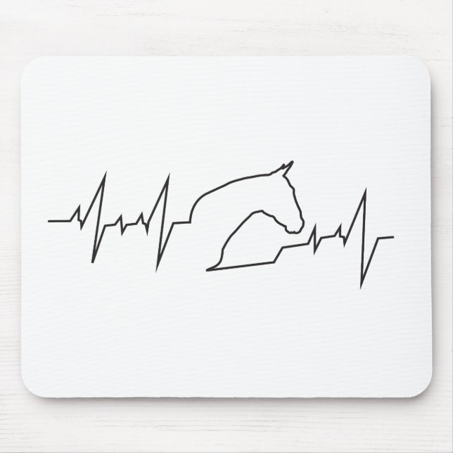 Herzschlag Mousepad (Vorne)
