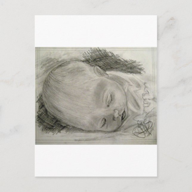 Herzschlag Postkarte (Vorderseite)