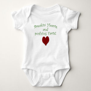 Herzschlag und Furzen Baby Strampler