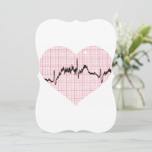 Herzschlag VII Feiertagskarte (Stehend Vorderseite)