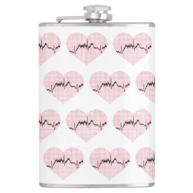 Herzschlag VII Flachmann (Vorderseite)