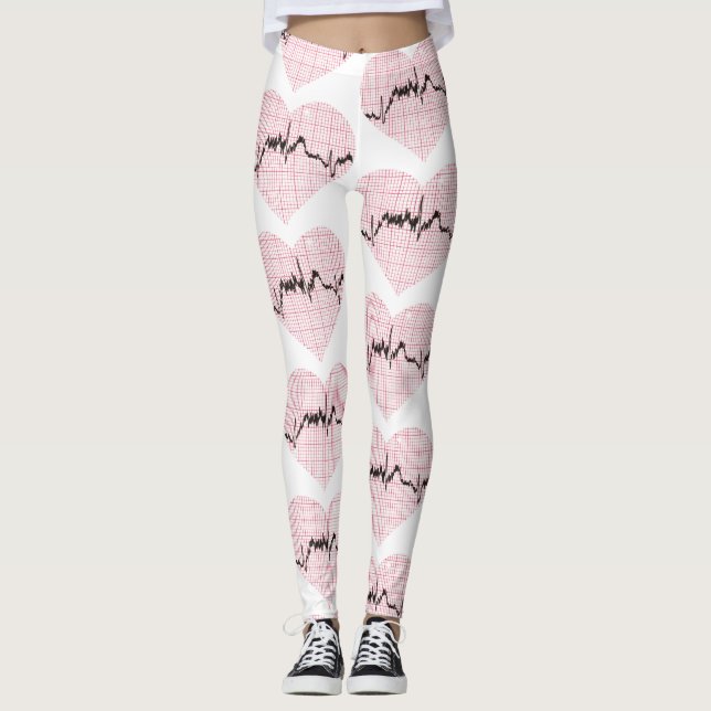 Herzschlag VII Leggings (Vorderseite)