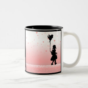 Herzschlag Zweifarbige Tasse