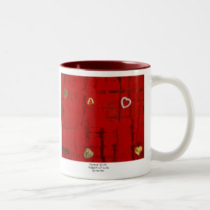Herzschlag Zweifarbige Tasse