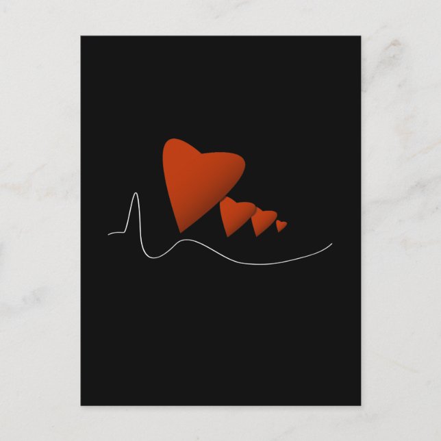 Herzschläge Postkarte (Vorderseite)