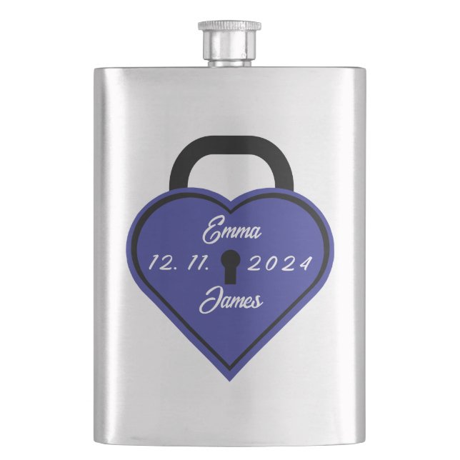 Herzschloss Flachmann (Vorderseite)