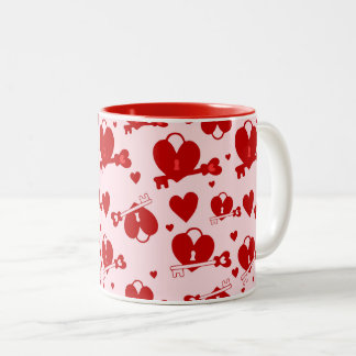 Herzschlösser Zweifarbige Tasse