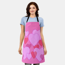 Herzschnupfen Valentine Hintergrund rosa Schürze