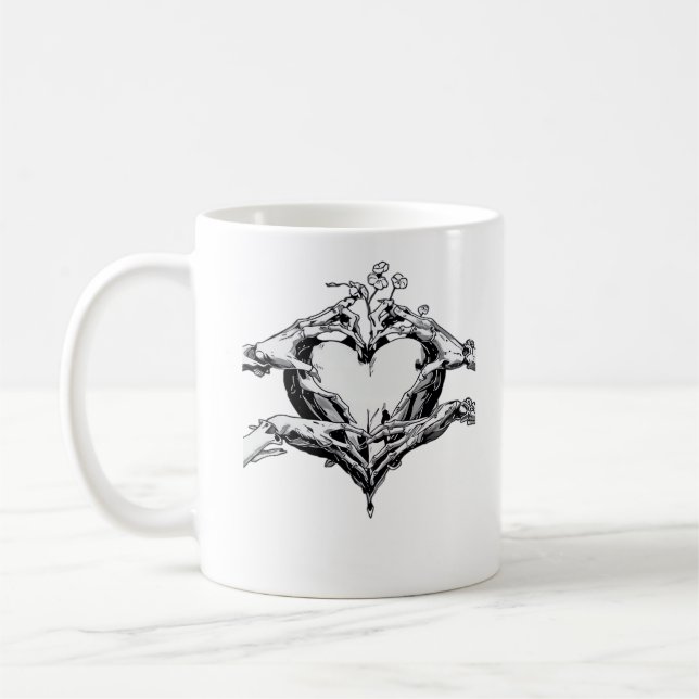 Herzschutz - Skeletthörnchen Kaffeetasse (Links)
