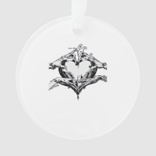 Herzschutz - Skeletthörnchen Ornament