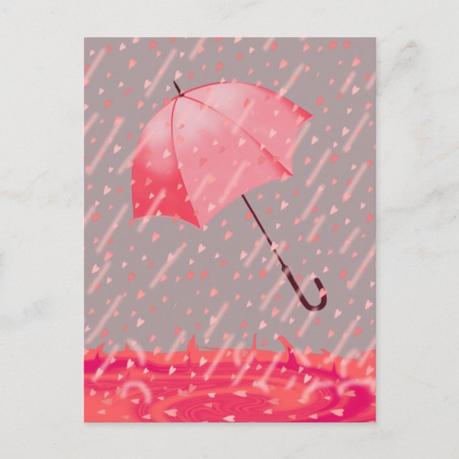 HERZSHOWERS VON SHARON SHARPE POSTKARTE (Vorderseite)